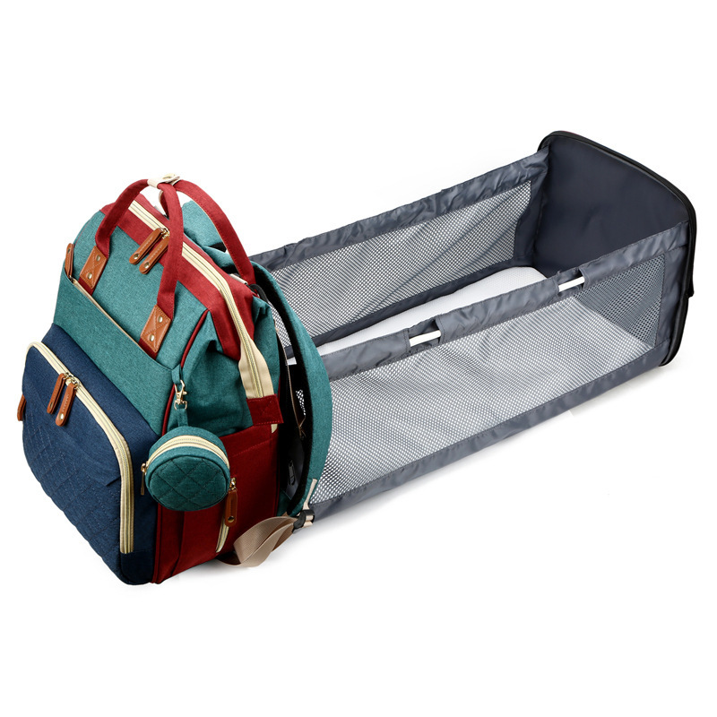  "мамина сумка" детская кроватка многофункциональный большая вместимость теплоизоляция коляска крюк есть мама рюкзак мама сумка mother z рюкзак розовый 