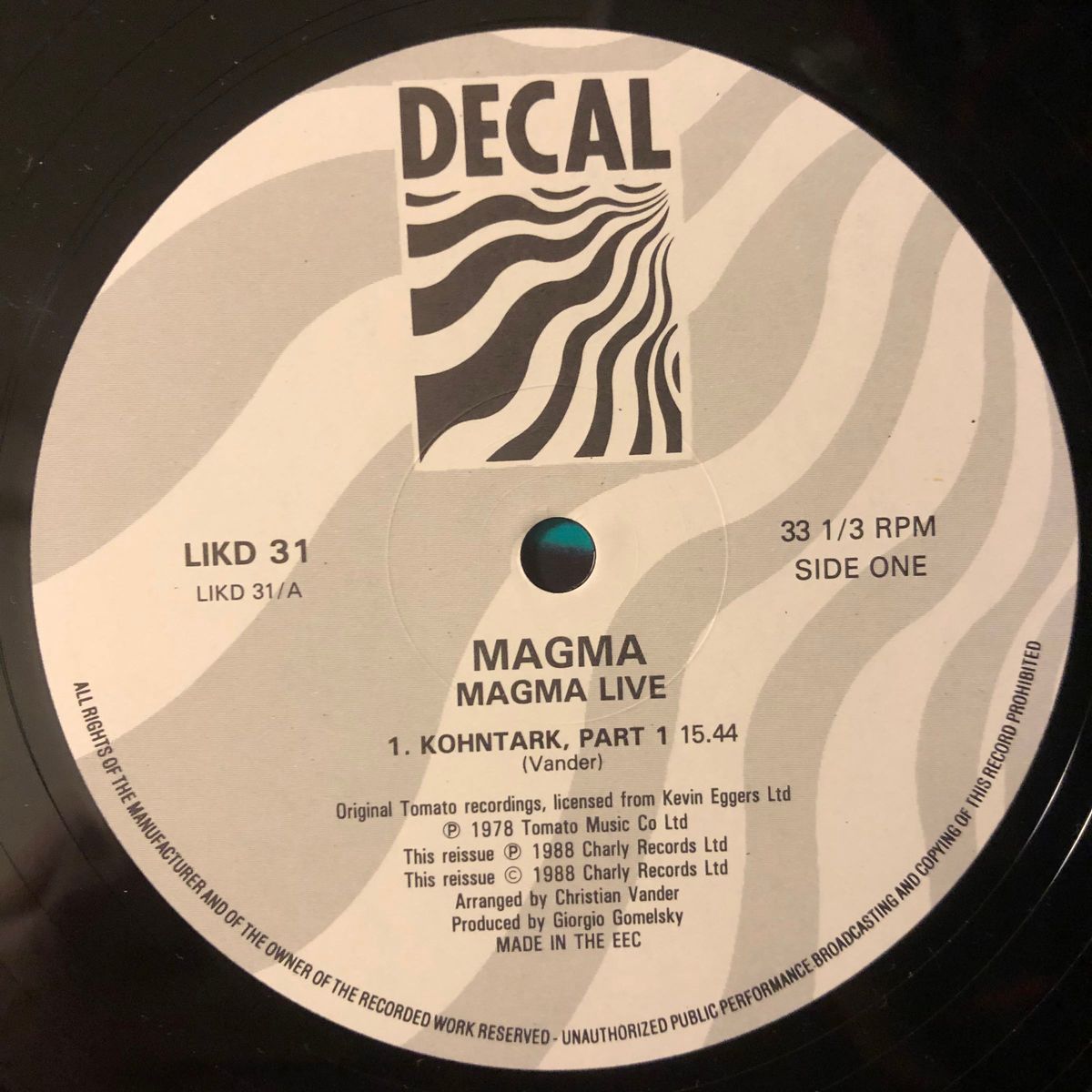 Magma Live レコード LP マグマ ライヴ ライブ プログレ フランス フレンチ vinyl アナログ