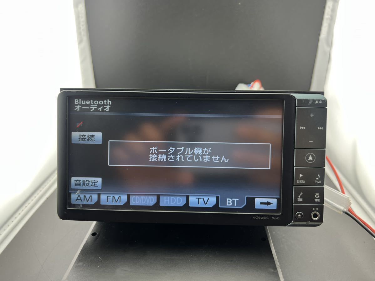 即決■トヨタ純正 HDDナビ NHZN-W60G DVD Bluetooth 動作確認済み 地図データ2010年秋版■ 動作品★_画像4