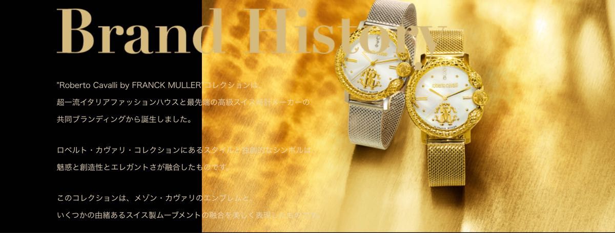 Roberto Cavalli by FRANCK MULLERの腕時計/新品未使用/保証書付き