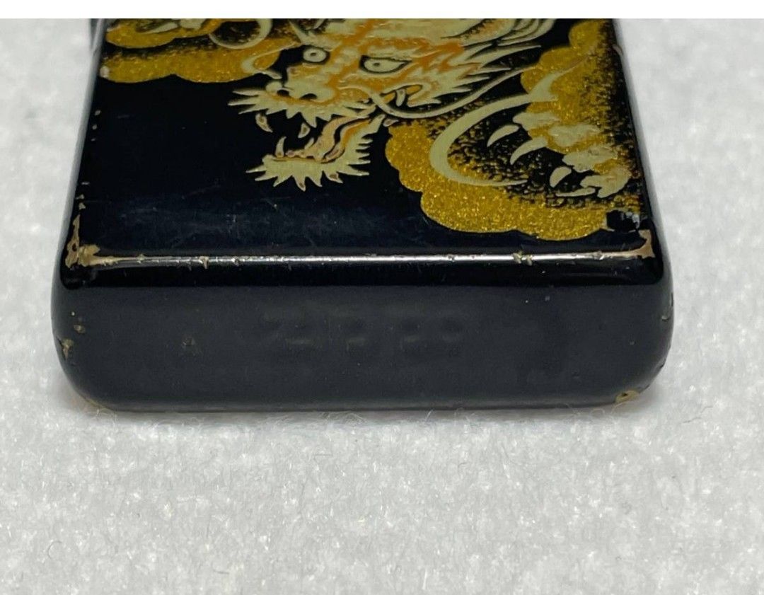 ZIPPO　ジッポ　蒔絵　龍　ドラゴン　オイルライター　火花確認　着火未確認　長期保管品★中古品★オマケ付き・限定版