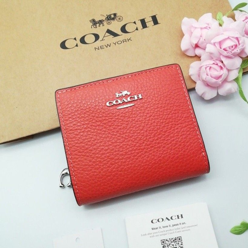 新商品　COACH　コーチ　折り財布　NEWカラー　正規品