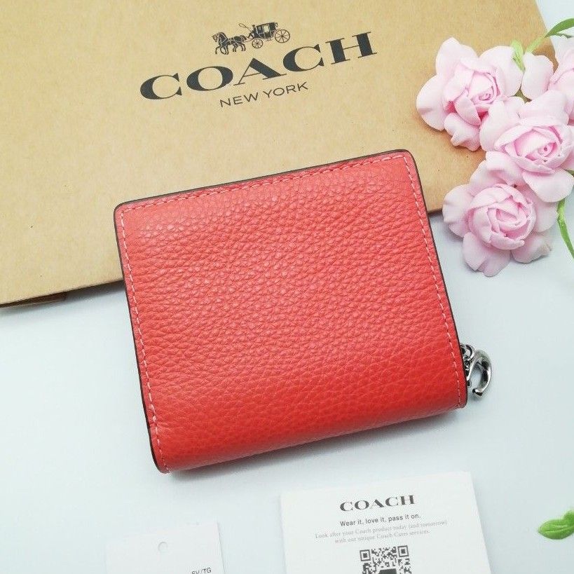 新商品　COACH　コーチ　折り財布　NEWカラー　正規品