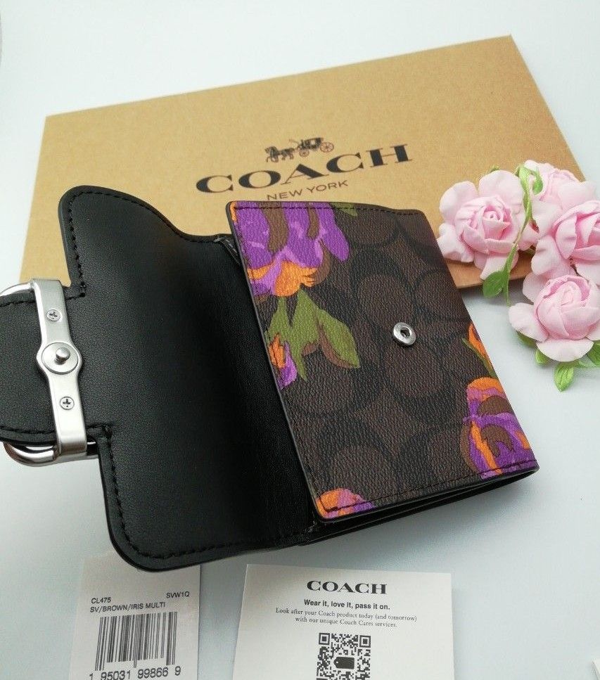 新商品 COACH 折り財布 正規品 スモール モーガン ウォレット-