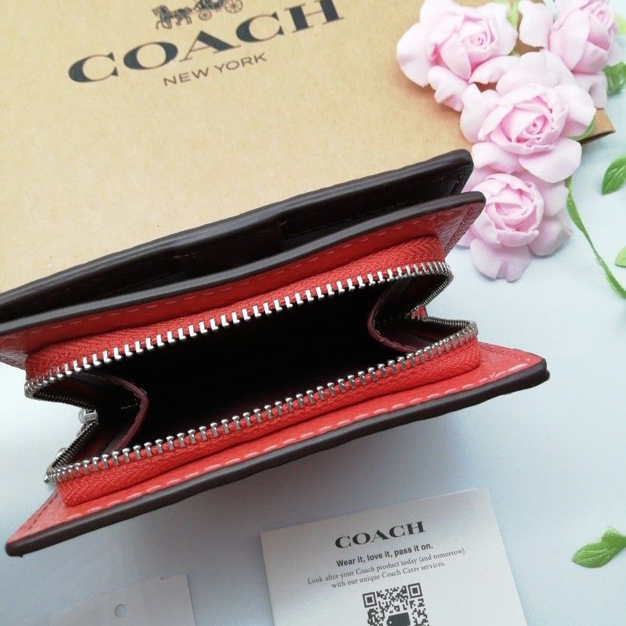 新商品　COACH　コーチ　折り財布　NEWカラー　正規品