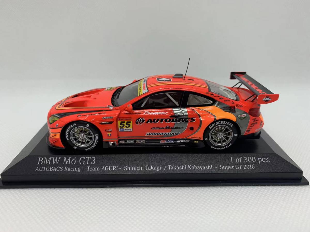 ミニチャンプス 1/43 オートバックスレーシング PMA Minichamps BMW M6 GT3 Team AGURI スーパーGT 2016 #55 J04-03-301-2_画像2