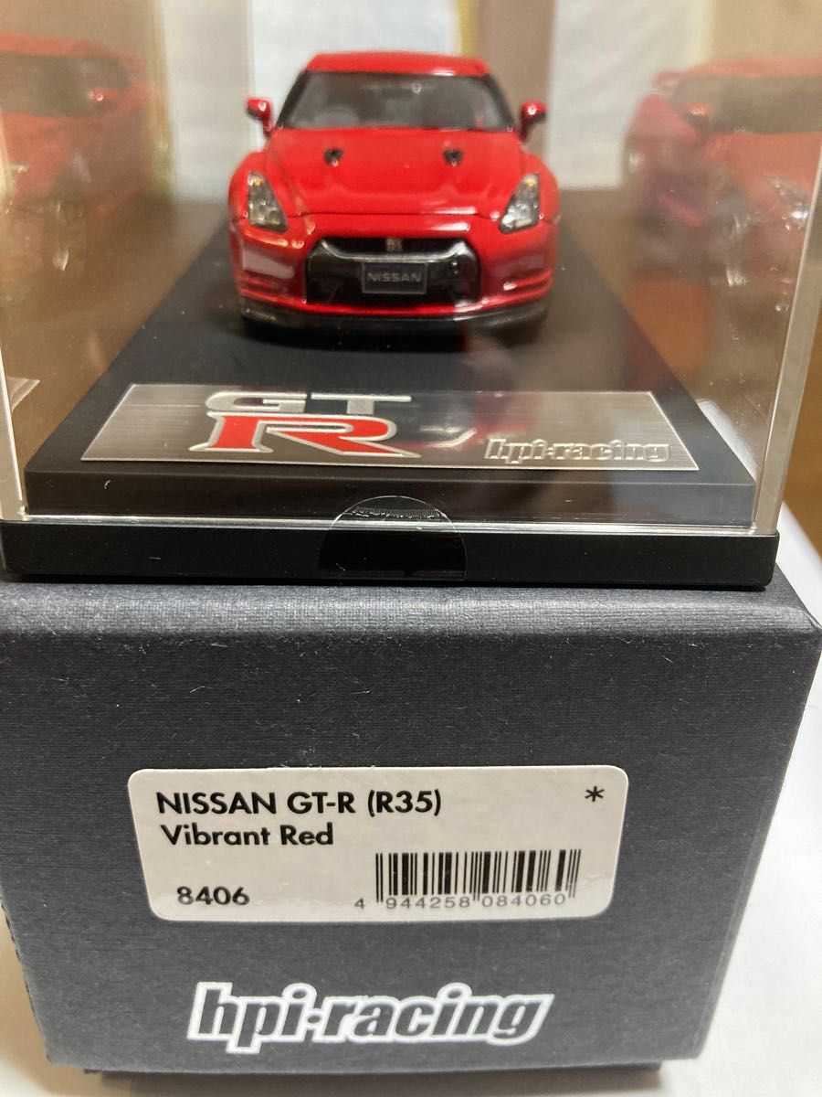 HPI racing 日産 NISSAN R35 GT-R バイブラントレッド 1/43