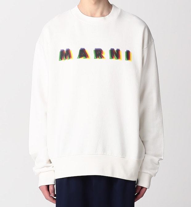  новый товар неношеный . внезапный мужской Tokyo покупка Marni Logo спортивная фуфайка 44 FUMU0074P2USCV15