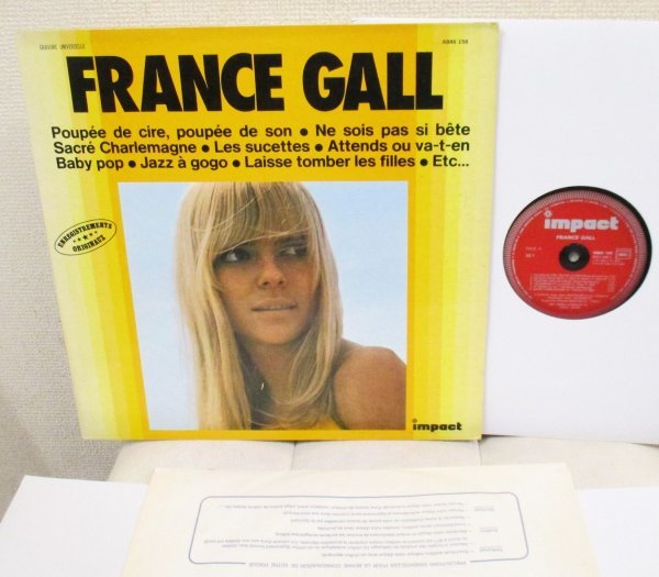 (^^)/ FRANCE GALL [ FRANCE Impact 6886 156] Enregistrements Originaux_画像1