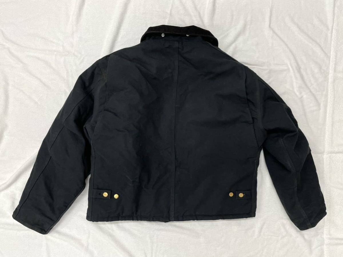 90sカーハート carhartt デトロイトジャケット Detroit Jacket メキシコ製 USA 企画 黒J02 ダック アクティブ ジャケット カバーオール XL_画像3