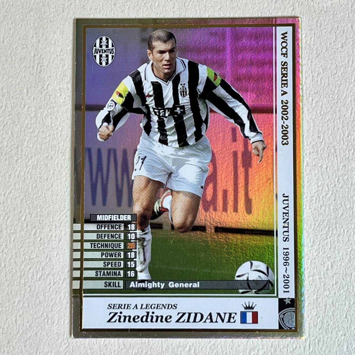 ♪♪WCCF 02-03 LE ジネディーヌ・ジダン Zinedine Zidane Juventus ♪三点落札で普通郵便送料無料♪