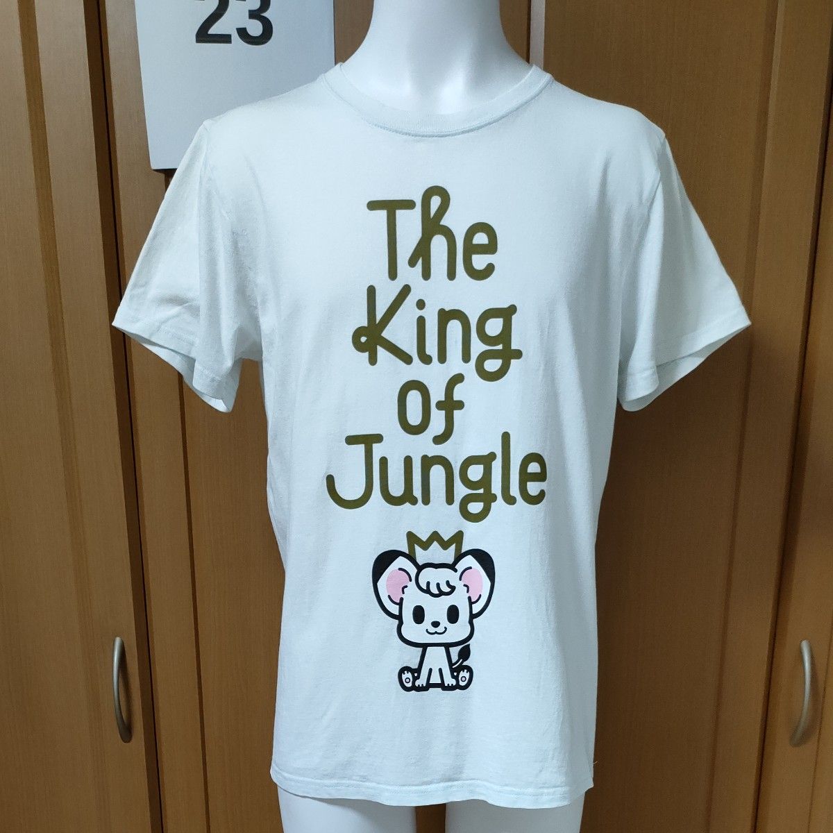 ランドリー×ジャングル大帝レオコラボ半袖TシャツS　白　Laundry　手塚治虫　TezukaWorks×Panson Works