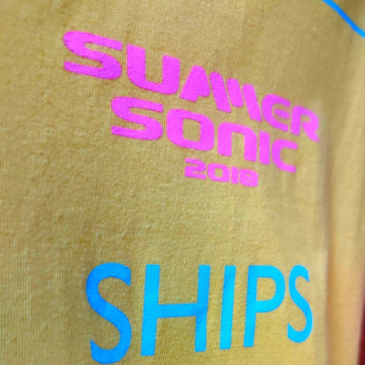 サマソニ×シップス【STAFF】非売品半袖TシャツS　黄色　SUMMER SONIC 2018　SHIPSサマーソニックスタッフ用