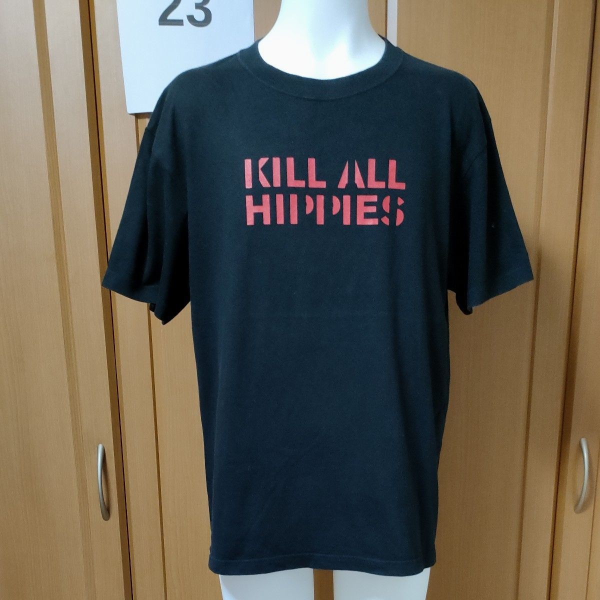 KILL ALL HIPPIES・TシャツL　ブラック　プライマル・スクリーム　Primal Scream　激レア　SHOOT製　