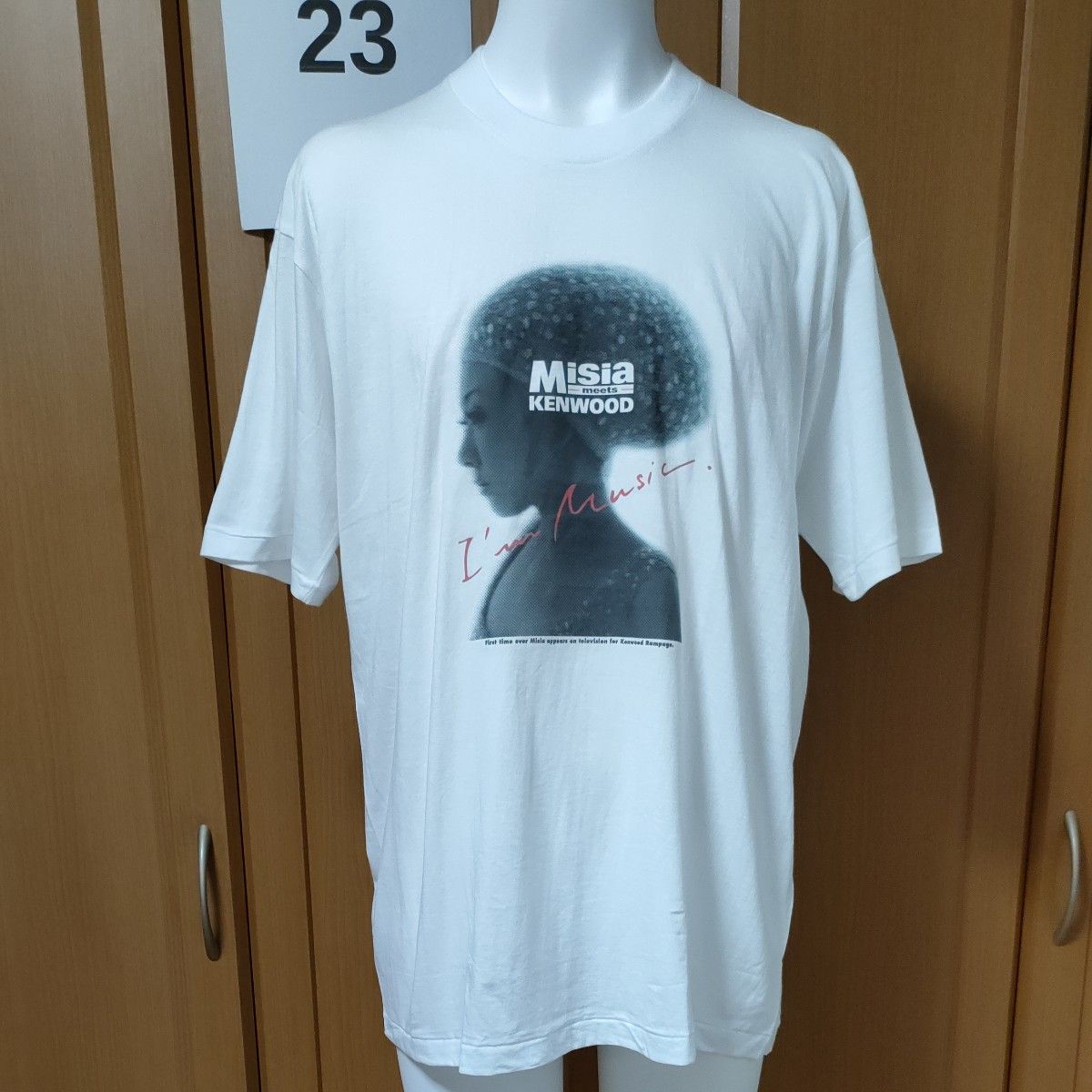 ミーシャ×ケンウッドコラボ半袖TシャツML　新品未使用/未着用　白　Misia meets KENWOOD 【I’m Music】