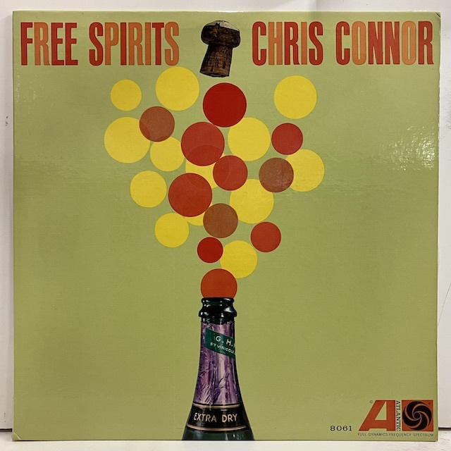 ■即決 VOCAL Chris Connor / Free Spirits 8061 jv5161 米オリジナル 枠なし赤紫白ファンMono クリス・コナー