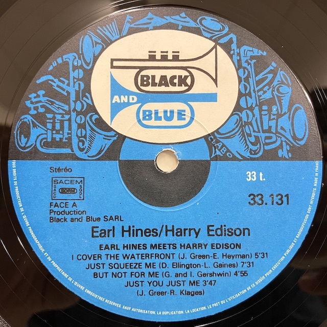 ■即決 JAZZ Earl Hines Harry Edison / Earl Meets Harry 33131 ej3750 仏オリジナル アール・ハインズ_画像3