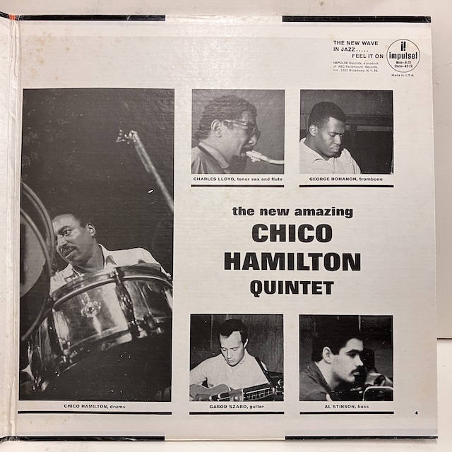 ■即決 JAZZ Chico Hamilton / Passin' Thru As29 j38293 米盤、赤黒、「LW Stereo Vangelder」刻印 チコ・ハミルトン_画像5