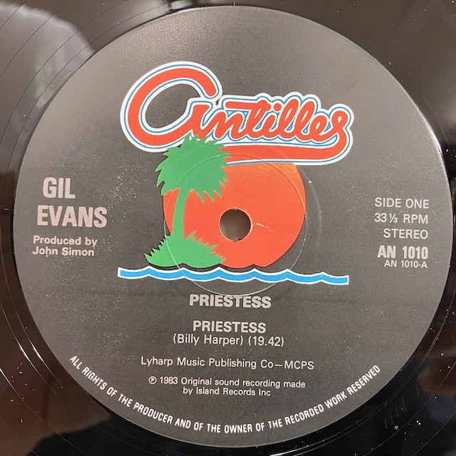 ■即決 FREE/SPIRITUAL Gil Evans / Priestess an1010 efj0690 英オリジナル ギル・エヴァンス_画像2