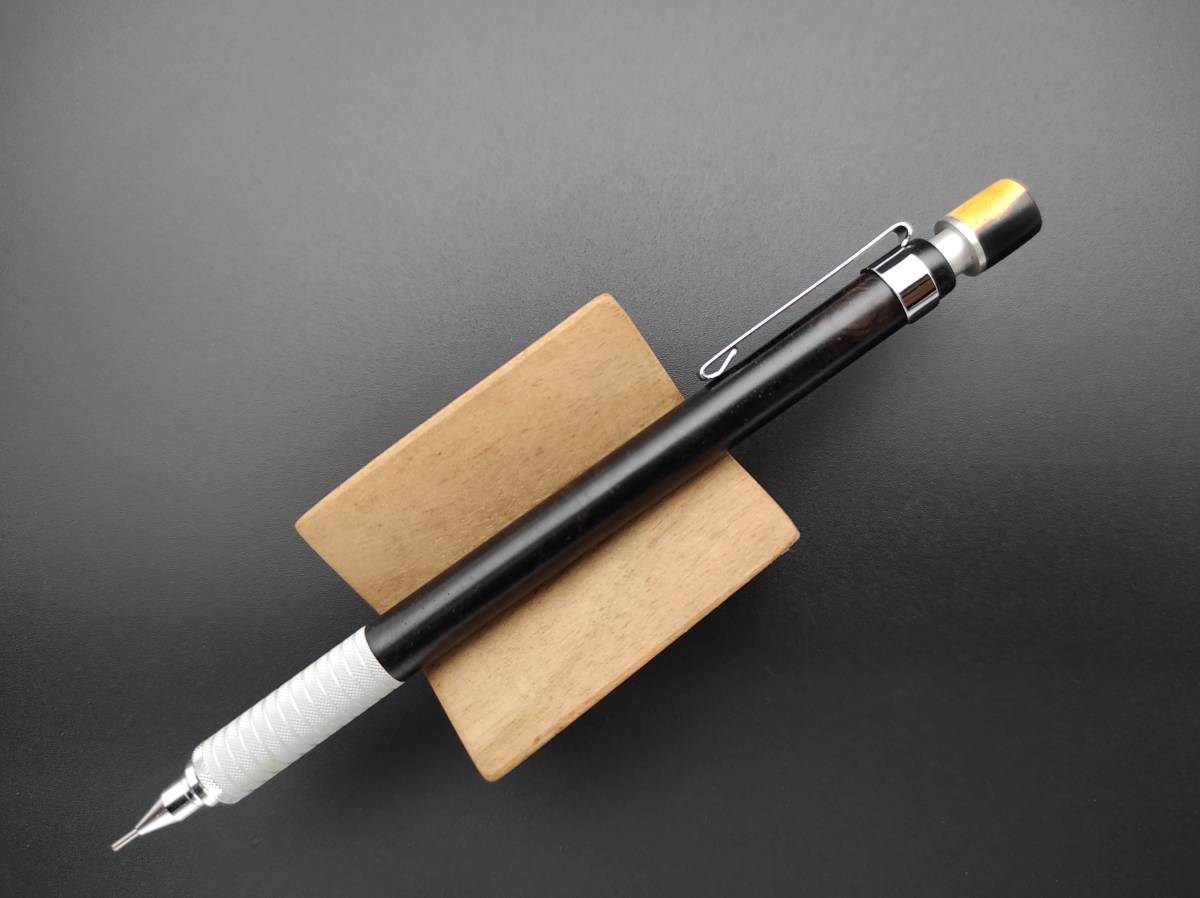 FongLai Woodworks】製図用シャープペンシル【黒檀の瘤材】925改造 -