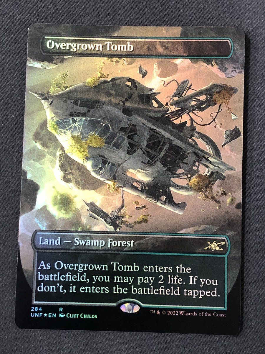 ■FH MTG・１円スタート！【草むした墓/Overgrown Tomb】[ボーダーレス][FOIL]《UNF-BF》[EN]R_MTG88 Overgrown Tomb