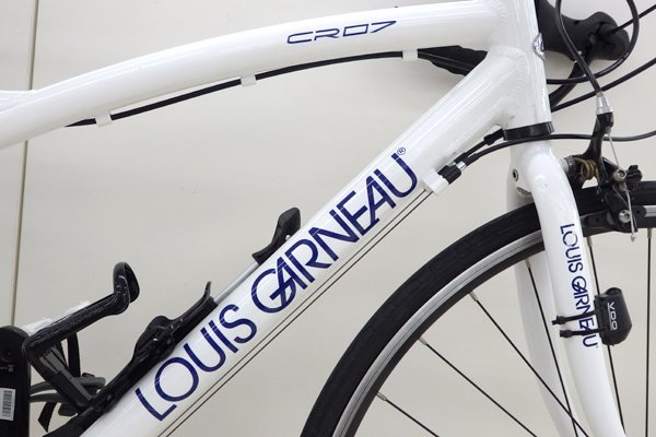 北海道 千歳市発 要タイヤ交換 LOUIS GARNEAU/ルイガノ ロードバイク LGS-CR07 700×25C ホワイト 2×7速 450mm 2013年モデル 自転車_画像4