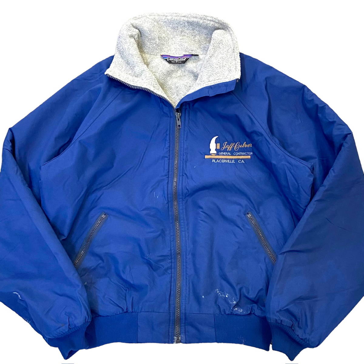 80s USA製 patagonia フリース ジャケット M フルジップ パーカー