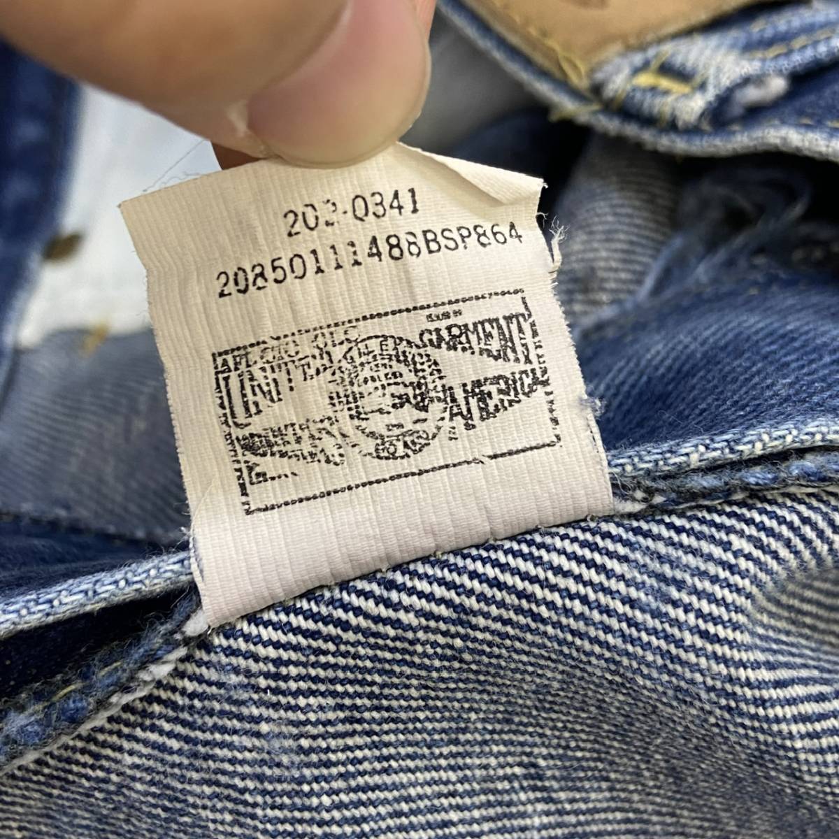 値下げ】 40×32 パンツ デニム 0347 202 Lee USA製 80s TALONジップ