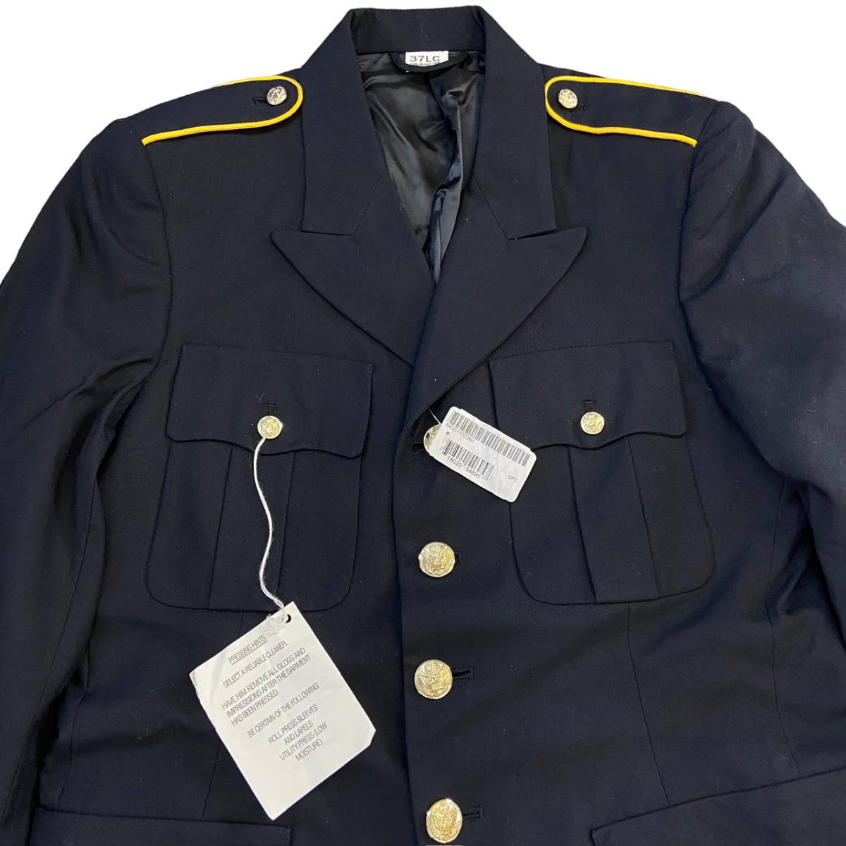 新品 米軍 US ARMY BLUE DRESS 450 ブルードレス 37LC ユニフォーム コート ジャケット ブレザー 制服 アメリカ軍 ミリタリー ヴィンテージ_画像2