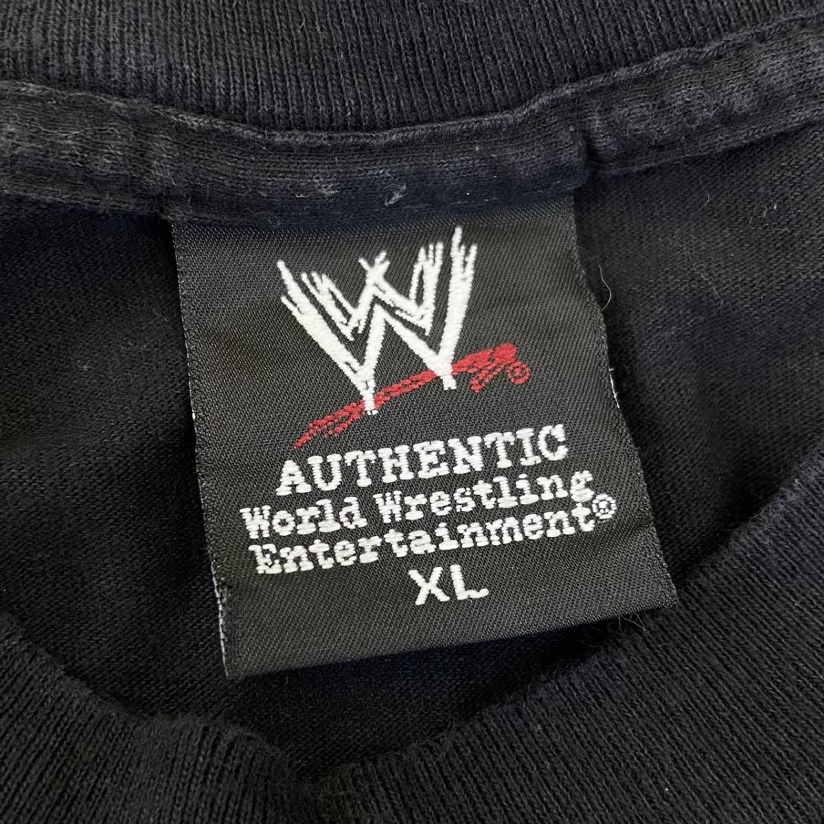 00s WWE プロレス ロゴ Tシャツ 2008年製 XL ブラック SmackDown RAW NXT SUPERSTARS イベント 格闘技 アメプロ WCW WWF_画像7