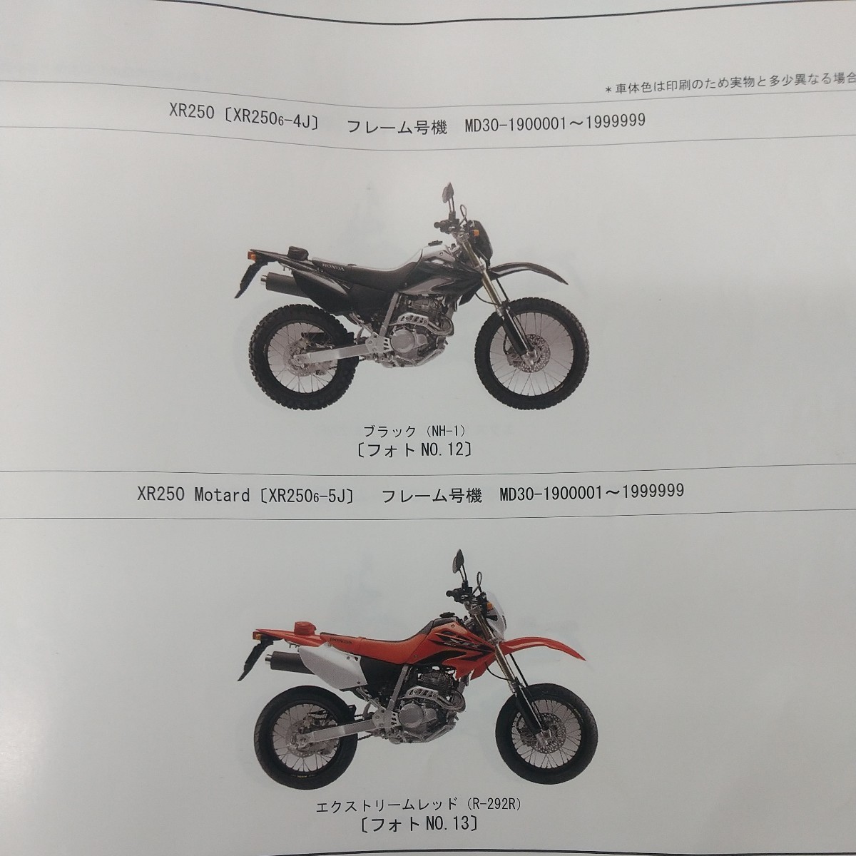 XR250 MD30 XR250モタード フロントフォーク フロントフォークシールセット リング付 １台分 倒立 51490-KCZ-J71の画像5