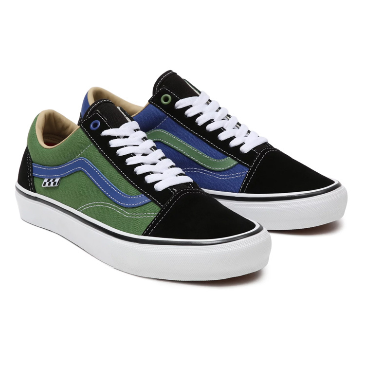 【日本未発売】バンズ スケート オールドスクール (University) 26cm(US8) グリーン×ブルー #VN0A5FCBAPE VANS Skate Old Skool 未使用_画像1