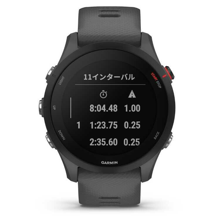 フォアランナー255 日本語正規版 スレートグレー #010-02641-42 Forerunner 255 Slate Grey GARMIN 新品 未使用_画像6