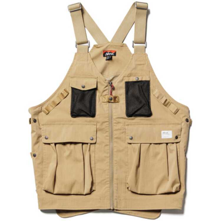 ナンガ タキビリップストップ フィールドベスト(ユニセックス) M ベージュ #N11DEGF4-BEG TAKIBI RIPSTOP FIELD VEST NANGA 新品 未使用