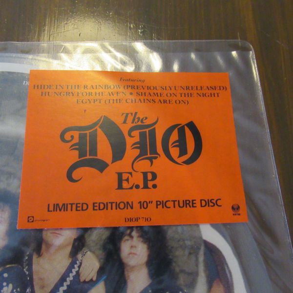 ROCK 10インチ/UK ORIG./未使用品・変形ピクチャー盤/Hypeステッカー付き/Dio - The Dio E.P./A-10823_画像4
