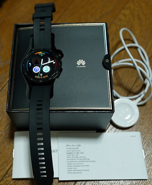 世界の 【ワンオーナー・美品・おまけ・元箱】HUAWEI WATCH GT 3 46mm