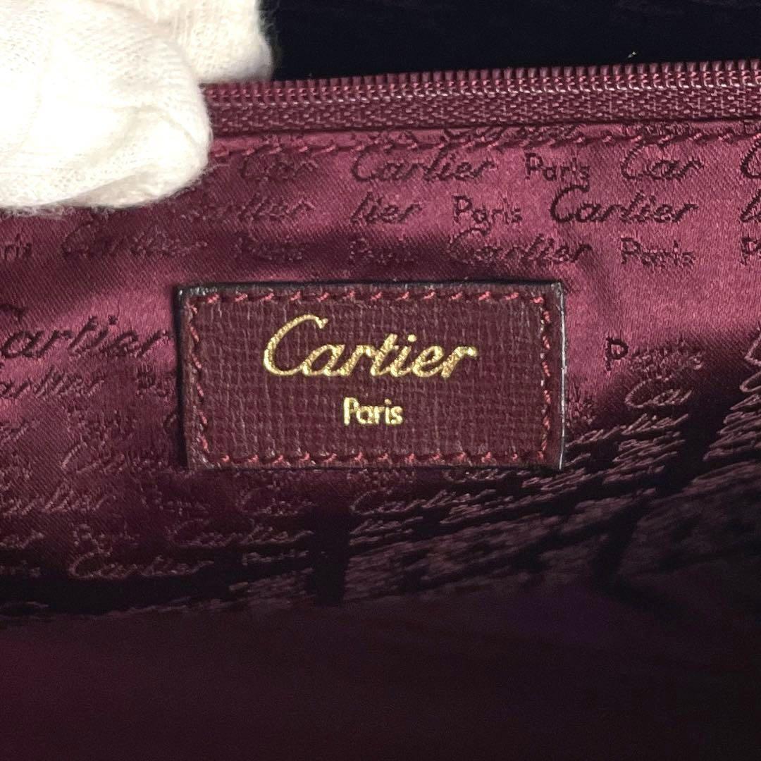 【美品】Cartier カルティエ マストライン ハンドバッグ トートバッグ マストライン ビジネス チャーム 裏地総柄 男女兼用 A4収納 レザー_画像9