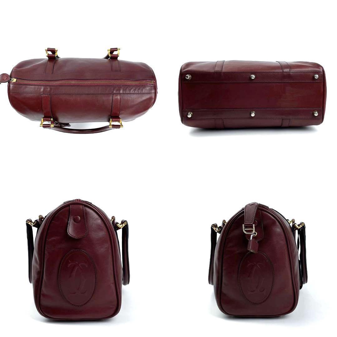 美品】Cartier カルティエ マストライン ミニボストン ハンドバッグ
