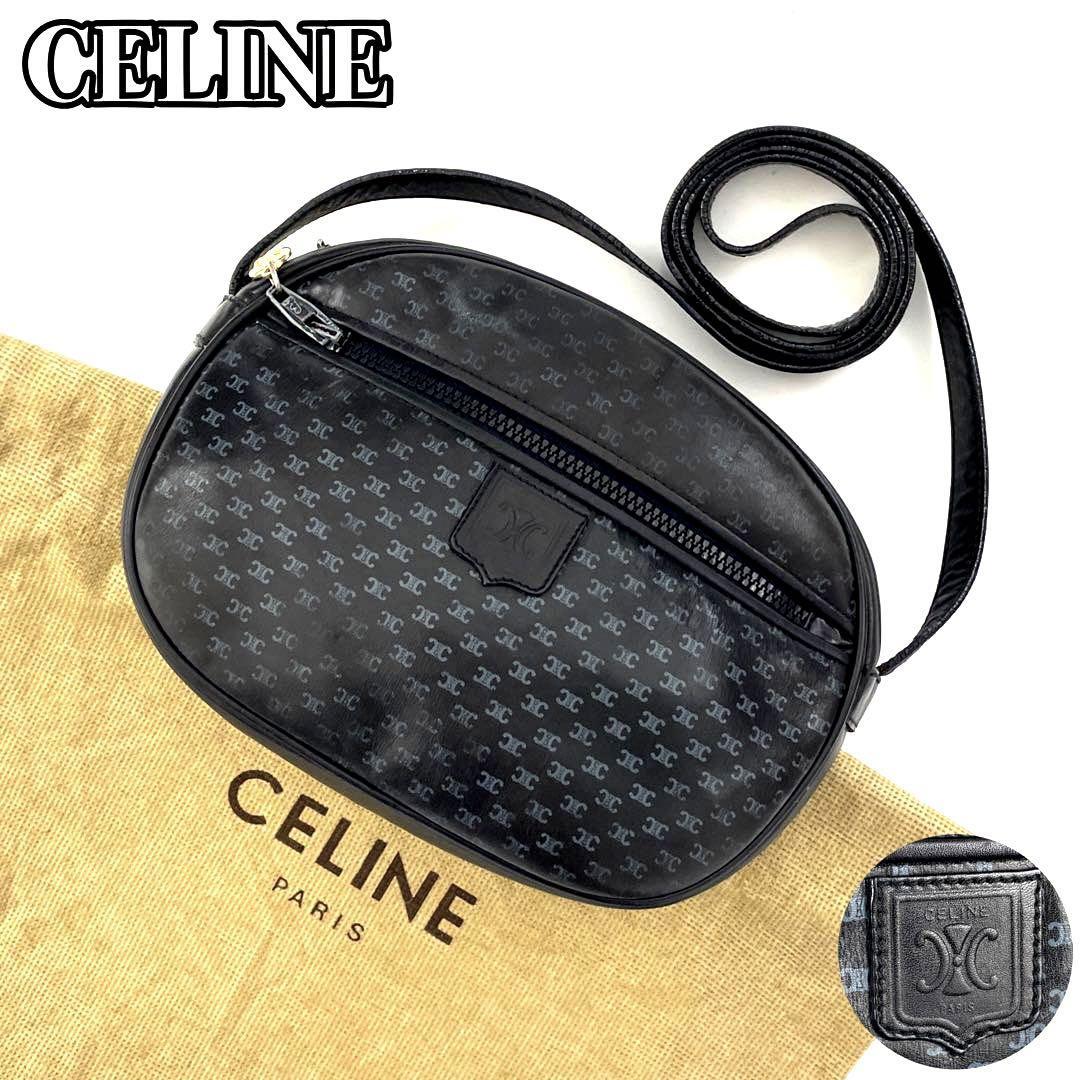 美品】CELINE セリーヌ ショルダーバッグ ポシェット マカダム柄