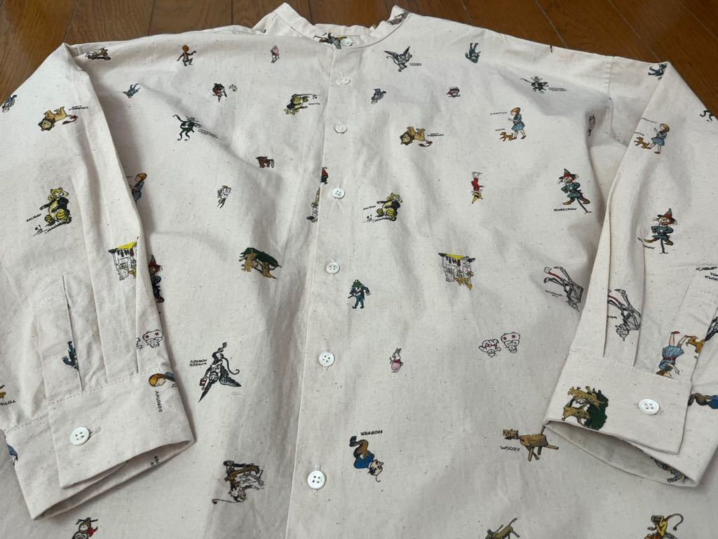 美品 オールドマンズテーラー オズプリントスタンドカラーロング 美品 オールドマンズテーラー オズプリントスタンドカラーロング