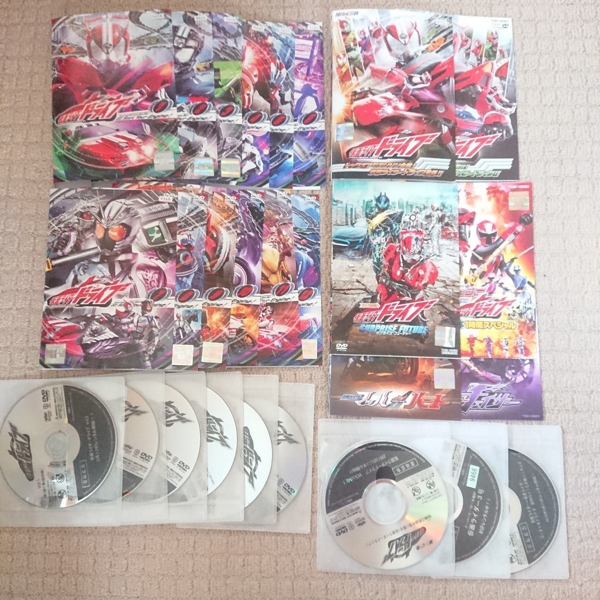 超歓迎された DVD 仮面ライダー レンタル 全巻セット+六本 ドライブ