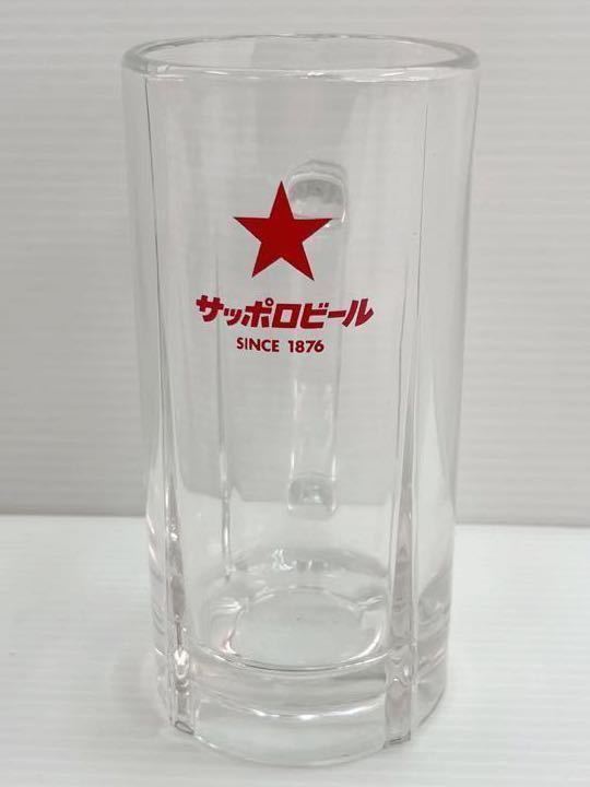  Sapporo beer together total 6 piece W80×D80×H170 middle jug beer jug SAPPORO glass eat and drink shop store articles business use storage goods beautiful goods 509125