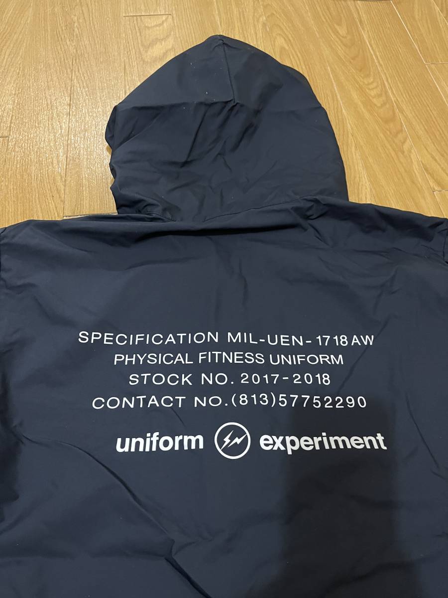 uniform experiment UEN PHYSICAL FITNESS HOODED BLOUSON ユニフォーム エクスペリメント 4 未使用