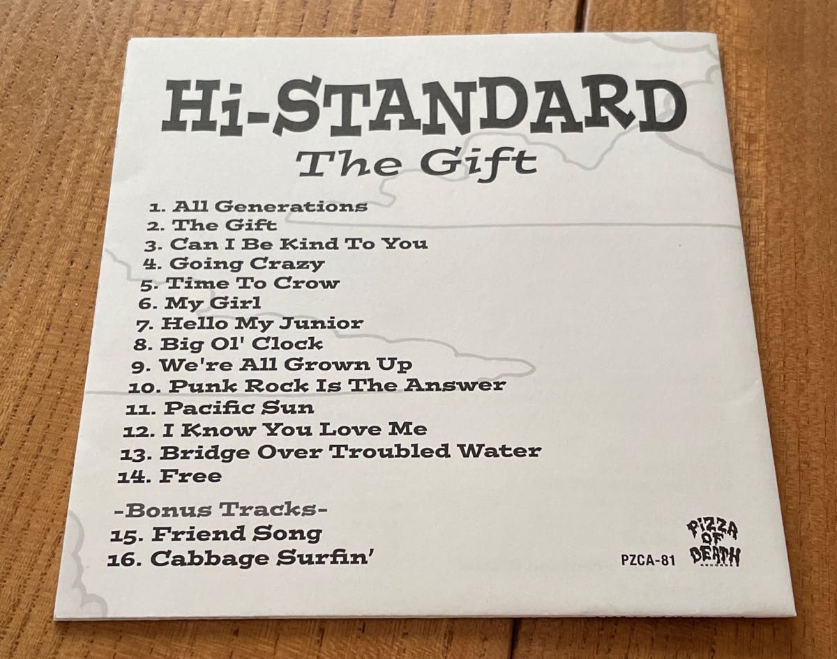 THE GIFT Hi-STANDARD CD