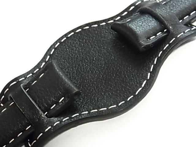 Kvarnsjo Leather sweden 高品質 BUND 黒  18mm 37BUND38の画像2