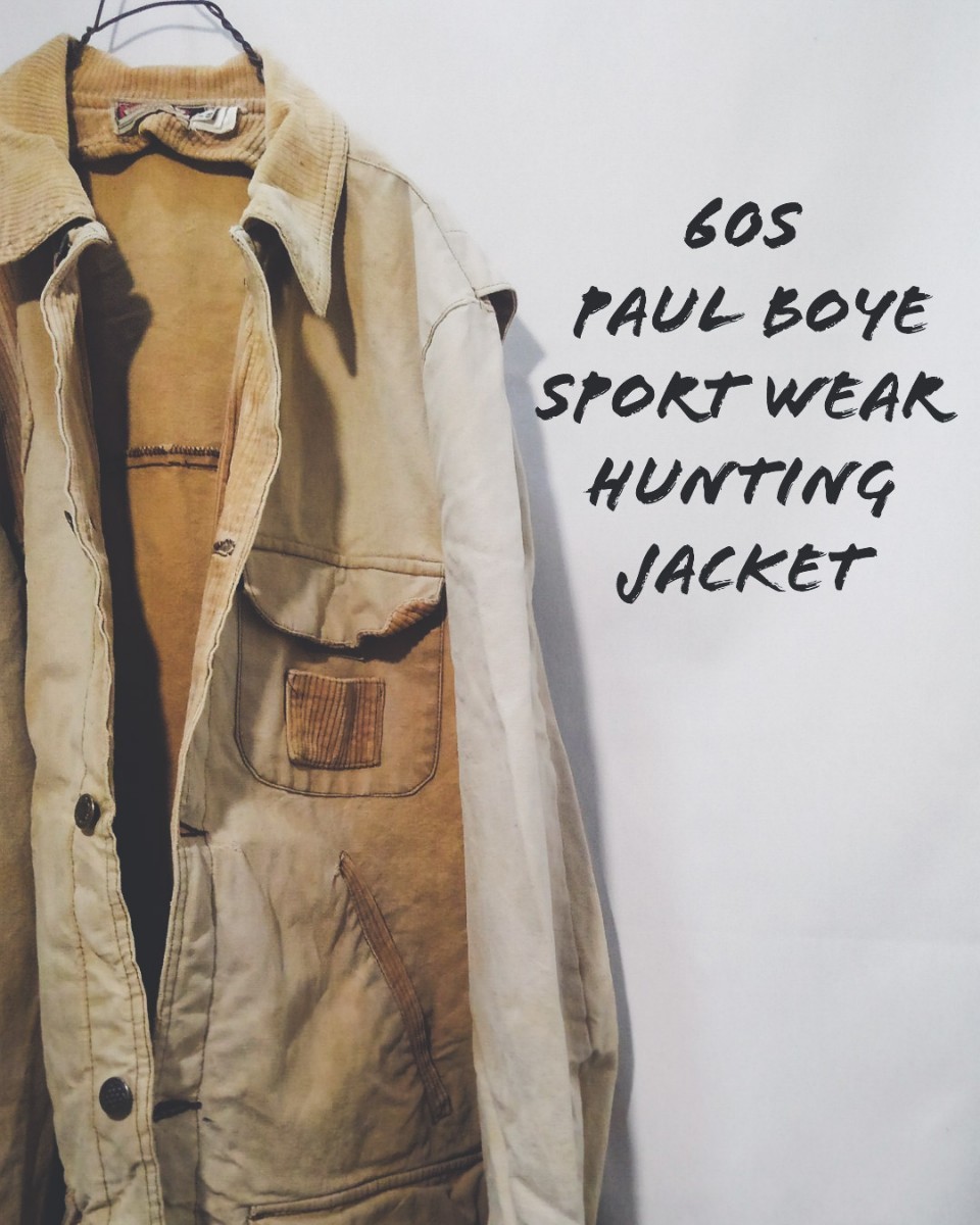 Vintage paul boye sport wear hunting jacket 60s ポール ボーイ スポーツウェア ハンティング ジャケット フランス ユーロ ビンテージ_画像1