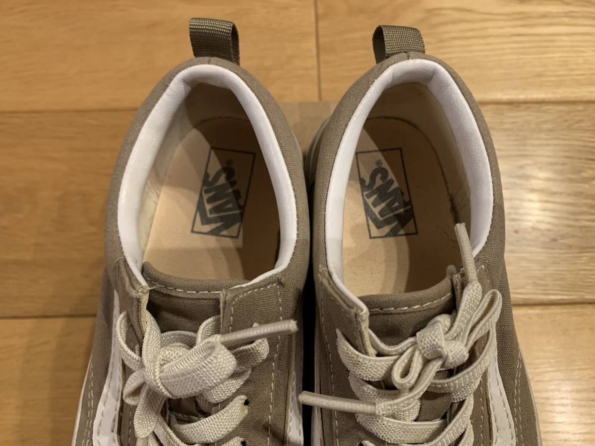 VANS V36CK CALM OLD SKOOL バンズ オールドスクール TAUPE タープ 茶系 22.0cm 美品_画像2