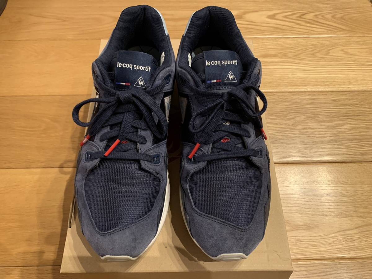 le coq sportif ルコック スポルティフ mita sneakers ミタスニーカーズ LCS R921 NAVY ネイビー トリコロール 27.5cm 43 美品_画像2