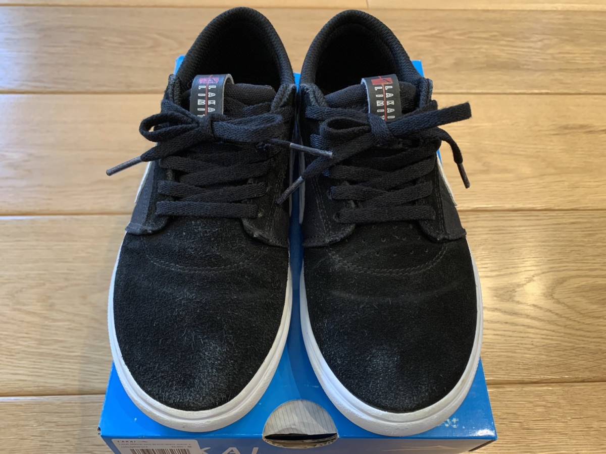 LAKAI GRIFFIN KIDS ラカイ グリフィンキッズ BLACK/WHITE SUEDE ブラック スエード 黒 21.0cm スケシュー スケボー_画像2