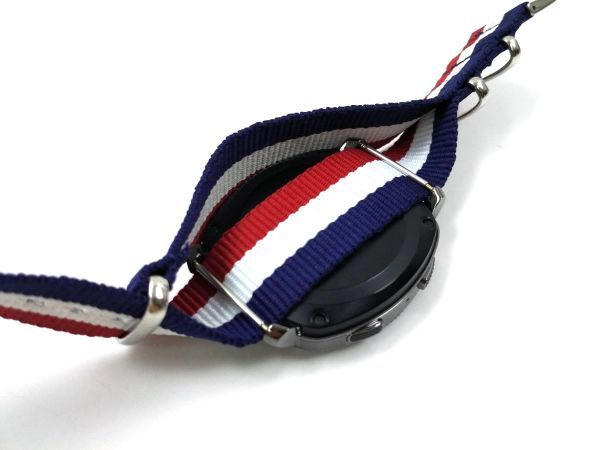  nylon made military strap cloth belt nato type wristwatch franc scalar stripe 20mm